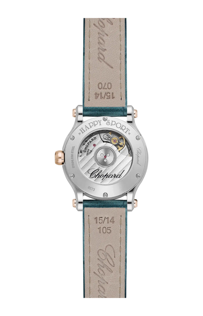 Chopard | HAPPY SPORT 30 MM, AUTOMATICO, ORO ROSA ETICO, LUCENT STEEL&trade;, DIAMANTI - 278573 (2)