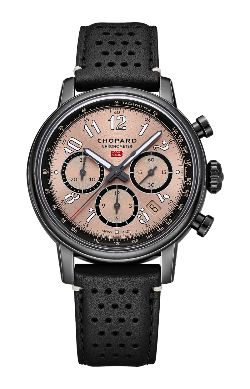 Chopard | MILLE MIGLIA CLASSIC PATINA 40,5 MM, AUTOMATICO, LUCENT STEEL&trade; CON RIVESTIMENTO DLC - LIMITED EDITION - 168619 (1)