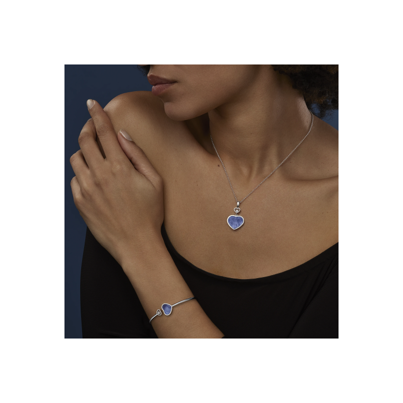 Chopard | CHOPARD - BRACCIALE GIUNCO HAPPY HEARTS, ORO BIANCO ETICO, DIAMANTE, MADREPERLA - 857482 (4)