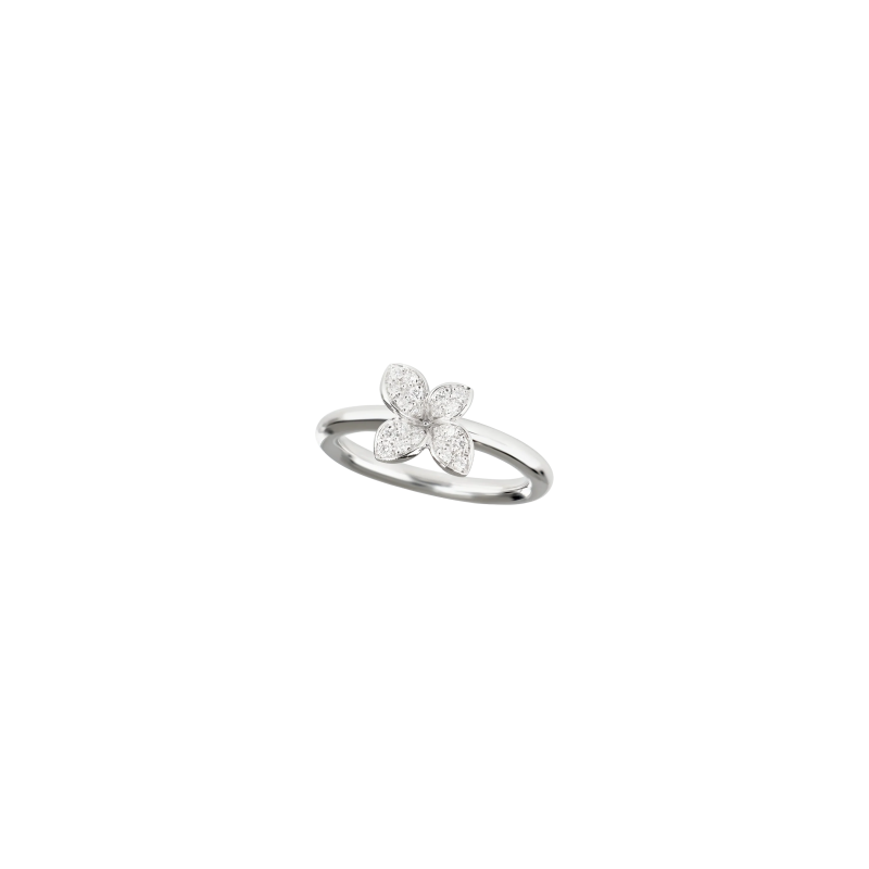 Pasquale Bruni | ANELLO PETIT GARDEN IN ORO BIANCO E DIAMANTI - 16816B (1)