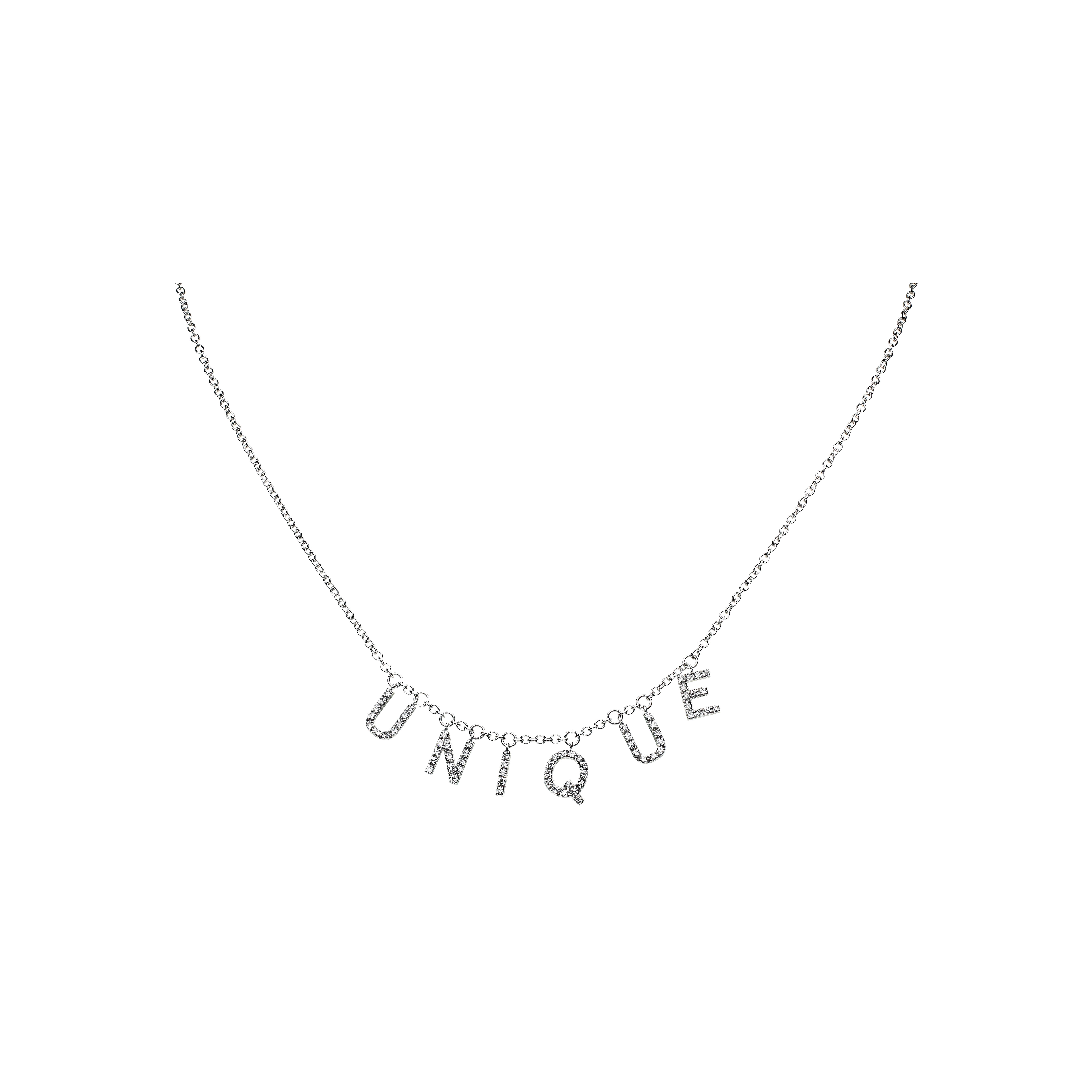 Bartorelli Italian Jewels | GIROCOLLO IN ORO BIANCO CON SCRITTA 