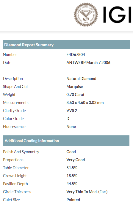 Bartorelli Italian Jewels | ANELLO RAMI IN PLATINO E DIAMANTI CERTIFICATI IGI - 3M00053W (3)