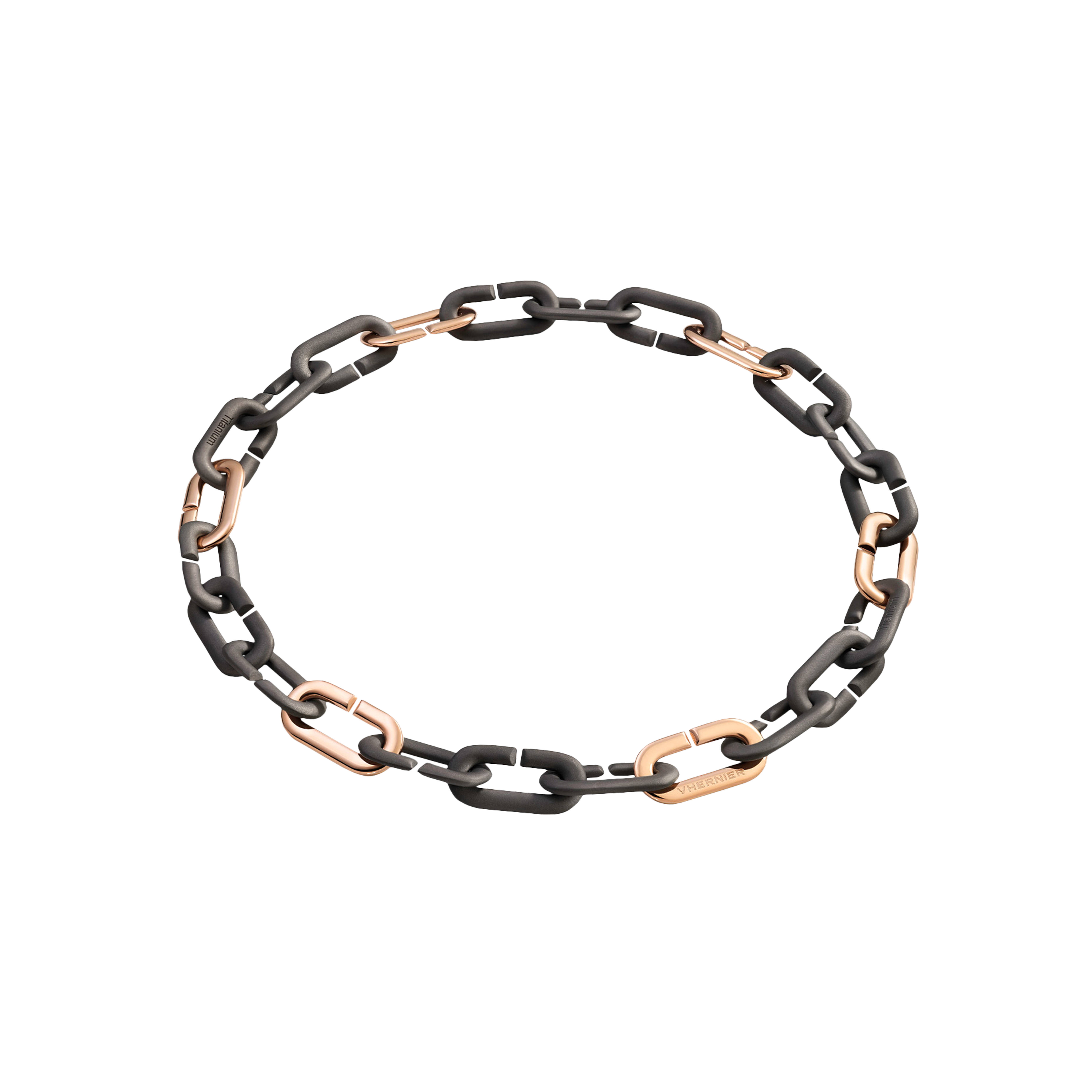 Vhernier | CATENA IN ORO ROSA E TITANIO - T01332CL606 (1)