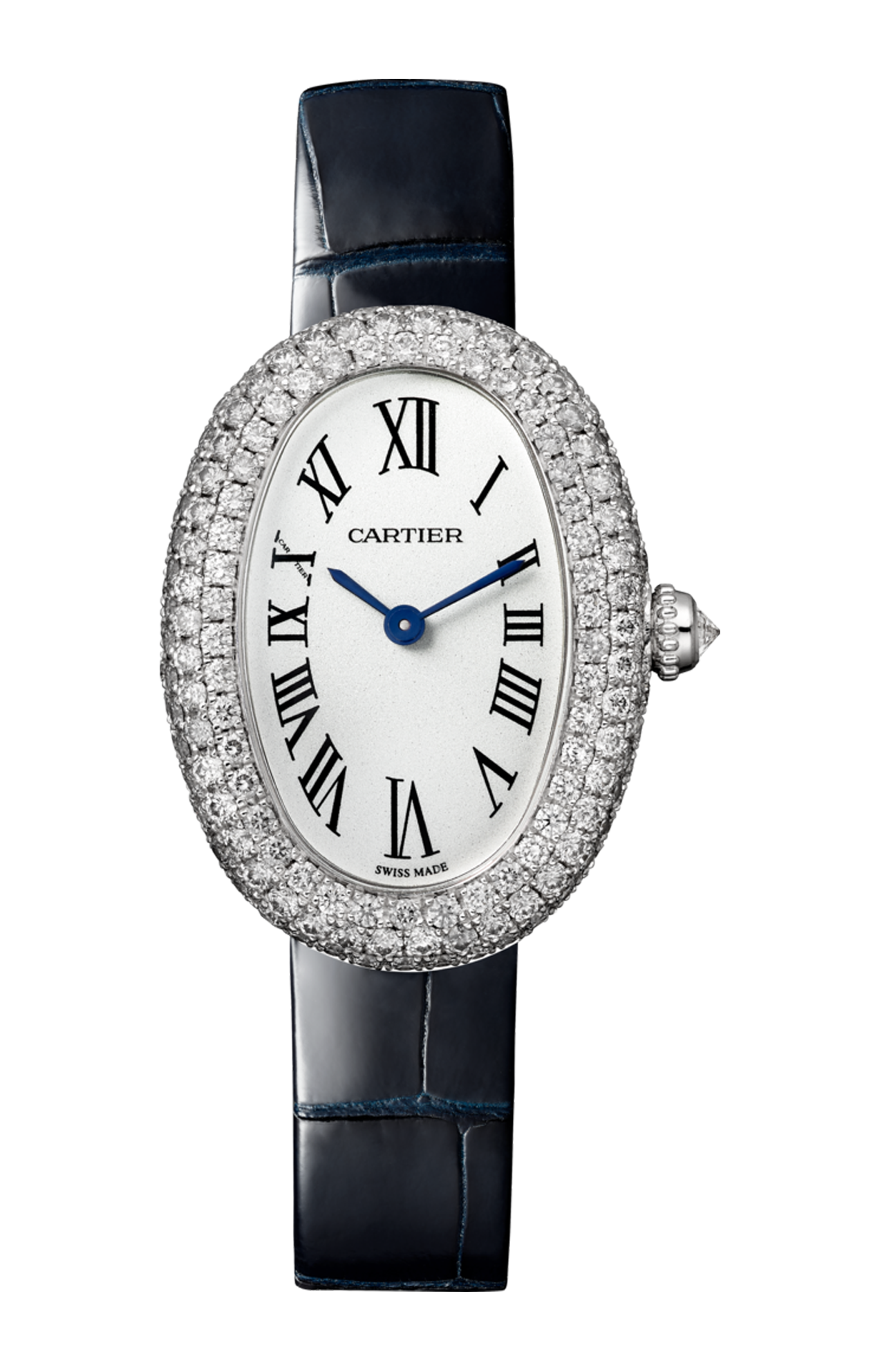 Cartier | BAIGNOIRE MODELLO PICCOLO, ORO BIANCO, DIAMANTI, QUARZO - WJBA0049 (1)