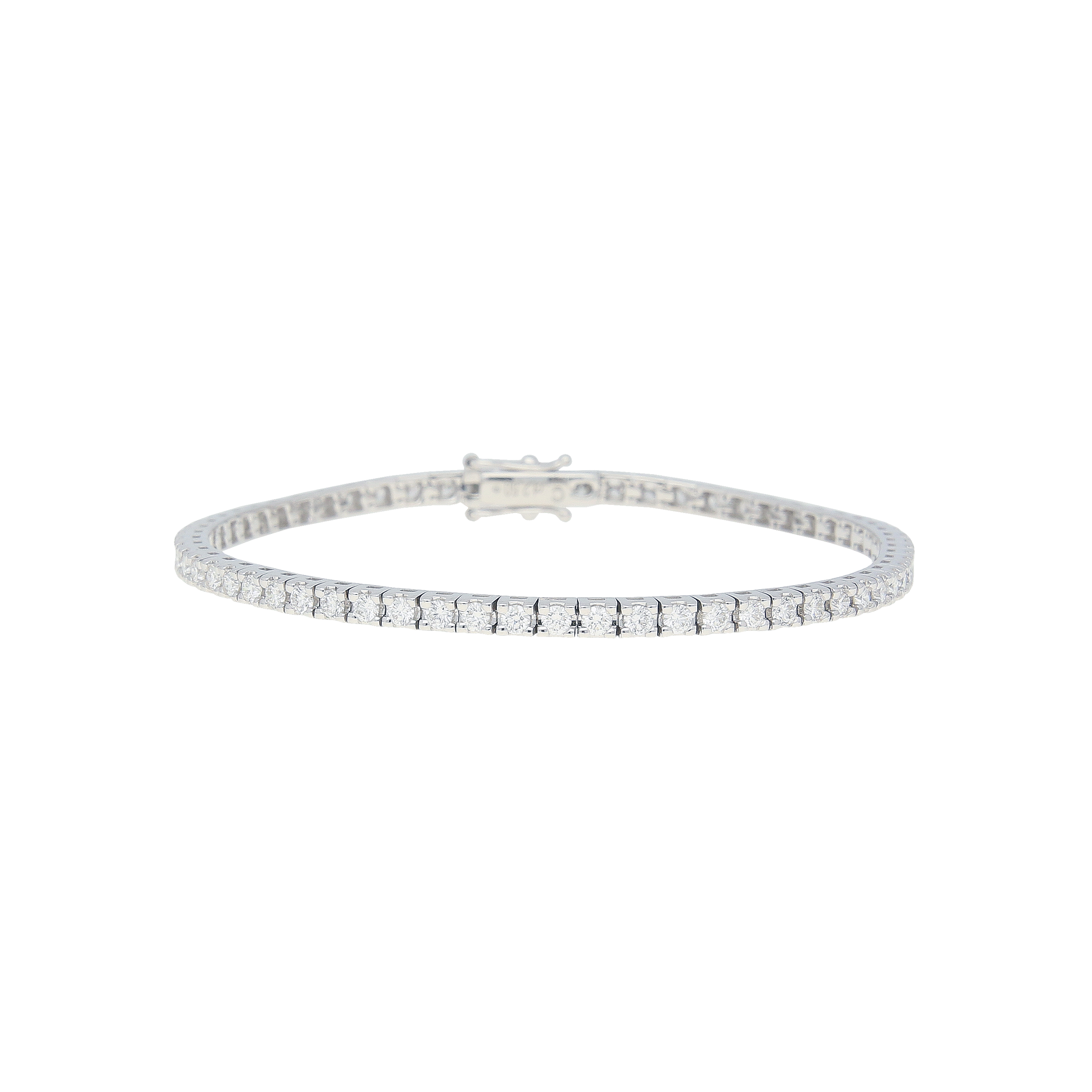 Bartorelli Italian Jewels | BRACCIALE TENNIS IN ORO BIANCO 18 CARATI E DIAMANTI BIANCHI TAGLIO BRILLANTE - 69138431 (1)