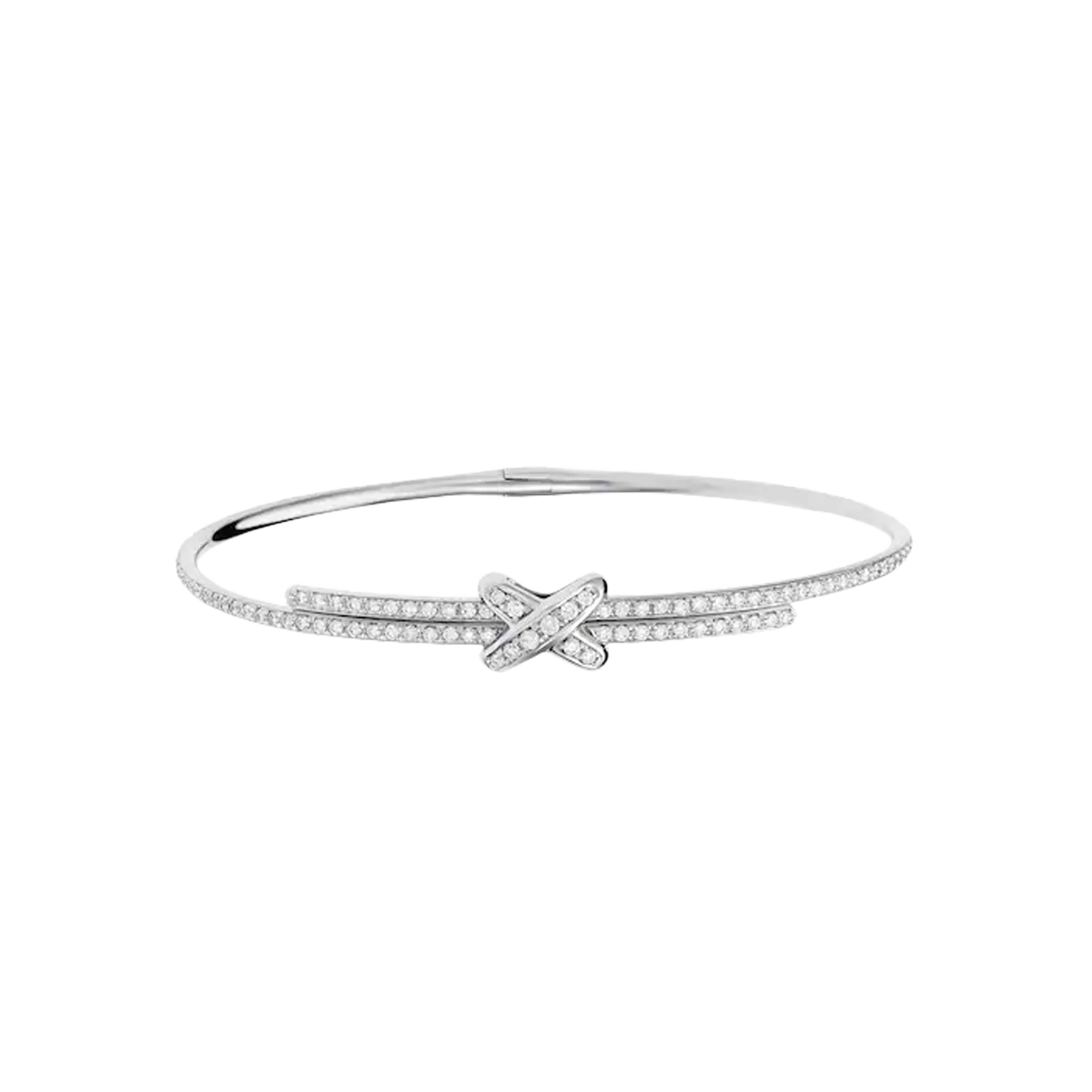 Chaumet | CHAUMET - BRACCIALE JEUX DE LIENS IN ORO BIANCO E PAV&Eacute; DI DIAMANTI BIANCHI - 081798 - 081798 (1)