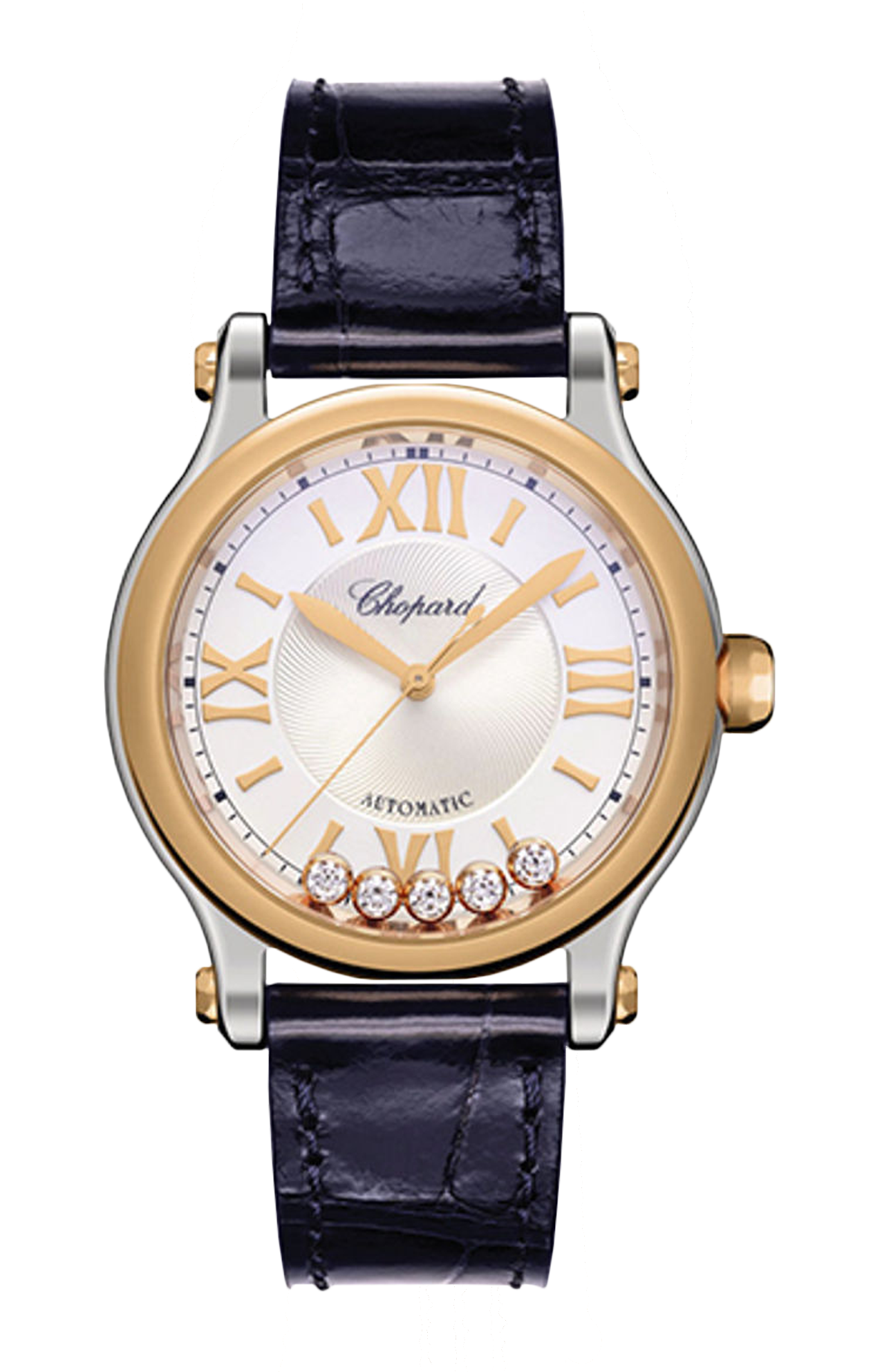Chopard | HAPPY SPORT 33 MM, AUTOMATICO, ORO ROSA ETICO, LUCENT STEEL&trade;, DIAMANTI - 278608 (1)