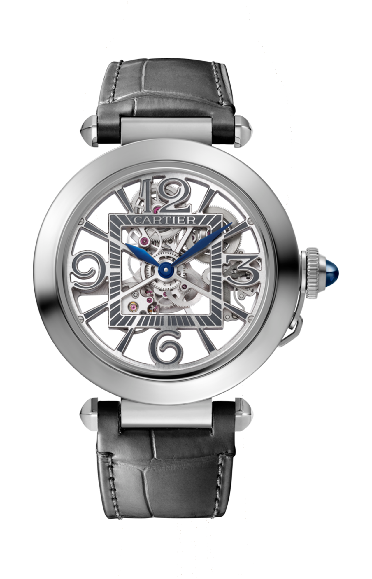 Cartier | PASHA DE CARTIER, 41 MM, ACCIAO, SCHELETRATO, AUTOMATICO - WHPA0007 (2)