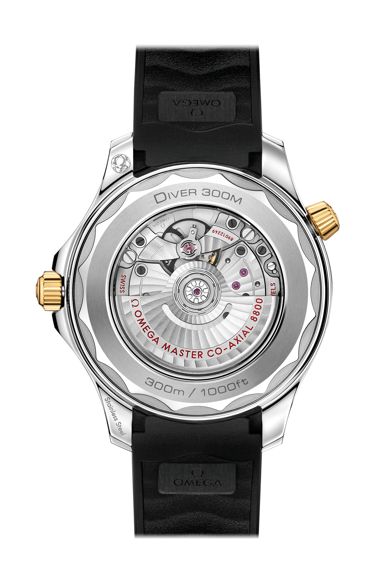 Omega | SEAMASTER DIVER 300M 42 MM, ACCIAIO-ORO GIALLO SU CAUCCI&Ugrave; - 210.22.42.20.01.001 (2)