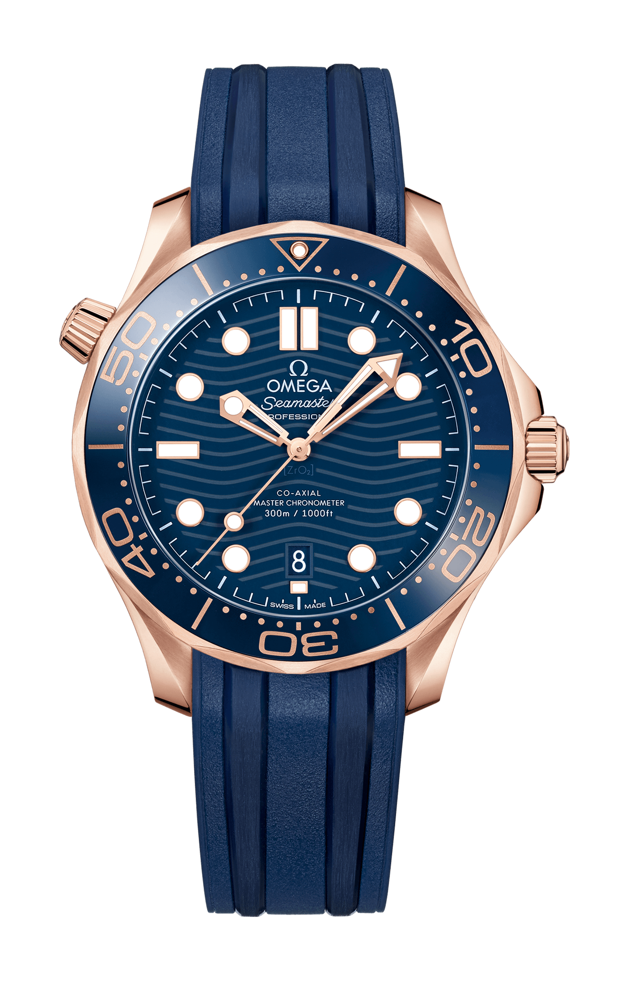 Omega | SEAMASTER DIVER 300M 42 MM, ORO SEDNA&trade; SU CAUCCI&Ugrave; - 210.62.42.20.03.001 (1)